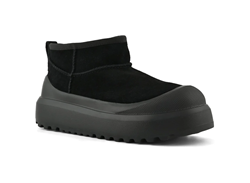 HOODY STIVALE IN PELLE SAMOSCIATA BLACK